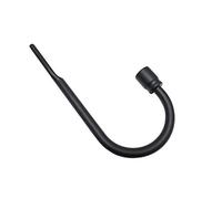 Gardinia Con alzapaños, Metal, Negro Mate, 7,5