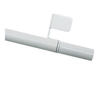 Gardinia Barra cilíndrica Ø 8/10 80-110, Metal, Blanco, 110x80x0.02 cm