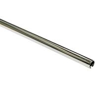 Gardinia Barra de Cortina con riel Interior, diámetro 20 mm, Cromado, 160 cm, Metal