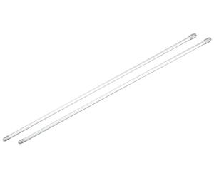 GARDINIA Barra para cortinas, Aluminio, Plateado mate, 60-100 cm