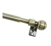 GARDINIA Barra para cortinas café Meran, Incl. 2 soportes y material de fijación para atornillar, Extensible, Diámetro 8/10 mm, Longitud 60-100 cm, Bronce antiguo