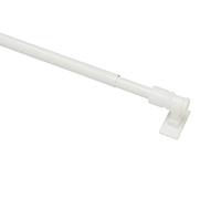 GARDINIA Barra para cortinas California, Pintado, Extensible: 120 - 225 cm, Ø 12 mm, Metal/plástico, Blanco