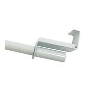 GARDINIA Barra para cortinas, Extensible, Montaje sin tornillos ni perforación, diámetro 9 mm, Longitud 90-130 cm, Metal, Blanco