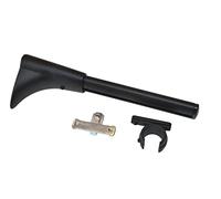 Gardinia Barras y rieles para cortinas, color negro mate, diámetro de 2 cm