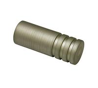 Gardinia Cilindro, 2 Piezas Finales, Metal, champán, para tecnología de Cortinas, diámetro de 19 mm