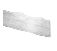 GARDINIA Cinta de cortina multifuncional con función de bucle oculto, adecuada para ganchos y deslizadores, 10 cm de ancho, 10 m de largo, 100% poliéster, transparente