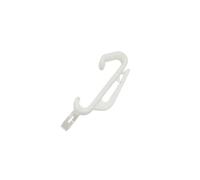GARDINIA Clip deslizante para riel de cortina Flexline, Instalación por clic, Para cortinas, Plástico, Blanco, 20 piezas