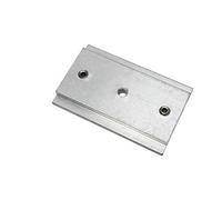 Gardinia Conector de riel para rieles de Cortina de 3 y 5 vías, Ideal para carriles de guía, Estable, Ideal para rieles de 3 y 5 vías, 5 cm de Longitud, Metal, Plata