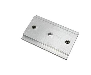 Gardinia Conector de riel para rieles de Cortina de 3 y 5 vías, Ideal para carriles de guía, Estable, Ideal para rieles de 3 y 5 vías, 5 cm de Longitud, Metal, Plata