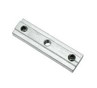 Gardinia Conector para barras de cortina con carril interior II, con rosca M4 para soporte central, diámetro de 16 mm, longitud: 4 cm, aluminio 10011344