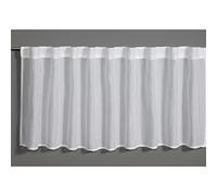 Gardinia Cortina de Gasa Jacquard, Color Blanco, 140 x 45 cm