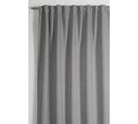 Gardinia Cortina Dimout con Cinta Adhesiva, 140 x 245 cm, Color Gris, poliéster y Gris