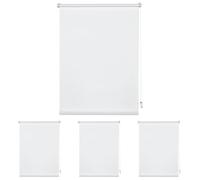 Gardinia, Deco Company 23-1013 Estor Enrollable para fijación con Clip, Opaco, Todas Las Piezas de Montaje Incluidas, Color Blanco, 40 x 150 cm (Ancho Alto) (Paquete de 4)