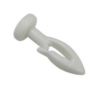 GARDINIA Deslizadores para cortina, Plástico, Blanco, 0.1, 30