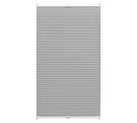 Gardinia Easyfix Cara - Estor Plisado (Opaco, Incluye Todas Las Piezas de Montaje, 80 x 130 cm), Color Gris