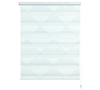 Gardinia Easyfix Doble Estor, triángulo, Blanco/Gris, 100 x 150, poliéster, Blanco/Gris, 150 x 100 x 0,1 cm