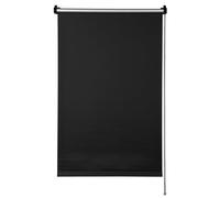 GARDINIA Estor Enrollable EASYFIX con Revés Térmico para Fijar o Pegar, Estor Enrollable Opaco sin Taladrar, Protección contra el Calor, Ahorro de Energía, Negro, 100 x 150 cm (Ancho x Alto)