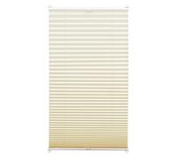 GARDINIA Estor plisado con reverso térmico para colgar, Sin taladrar, Oscurecedor, Protección contra el calor, Ahorro energético, EASYFIX Estor plisado térmico, Marfil, 80 x 130 cm (ancho x alto)