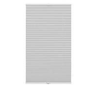GARDINIA Estor Plisado Concept Opaco, Opaco, Todas Las Piezas de Montaje Incluidas, Plisado tensado con Dos rieles de Control, Gris, 60 x 130 cm
