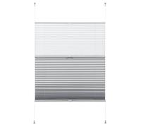 GARDINIA Estor Plisado, fijación sin Tornillos, Ideal para el día y la Noche, Todas Las Piezas de Montaje Incluidas, EASYFIX Estor plisado Day + Night, Blanco, 70 x 130 cm