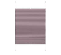 GARDINIA Estor plisado sin taladrar, Para sujetar, Opaca, Estor enrollable plegable para oscurecer, Pantalla de privacidad, Ajustable de 6 mm - 30 mm, Greta, Rosa perlado, 80 x 220 cm