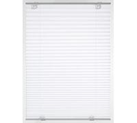 GARDINIA Estor plisado "Solo" con ventosas, Persiana plegable opaca, Todas las piezas de montaje incluidas, 2 rieles operativos de aluminio, Blanco, 80 x 130 cm (An x Al), 32923.