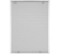 GARDINIA Estor plisado "Solo" con ventosas, Persiana plegable opaca, Todas las piezas de montaje incluidas, 2 rieles operativos de aluminio, Gris, 50 x 130 cm (An x Al)