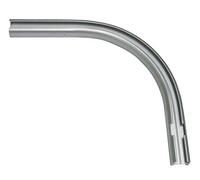 GARDINIA Arco redondo para extensión de riel de cortina de 1 vía, ángulo de 90 °, 12/13 cm, aluminio