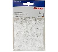 GARDINIA Gancho para cortina corredera, Plástico, Blanco, 0.1, 100 piezas