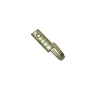 GARDINIA Ganchos para Cortinas Geo, 2 Unidades, para Atar y drapear Telas Ligeras, Incluye Clavos, Longitud: 2,5 cm, Metal, latón Mate