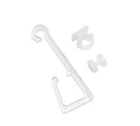 GARDINIA Ganchos para ojales de cortina, Polirresina, Transparente, No aplicable