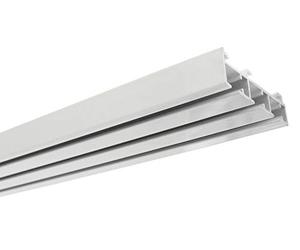 Gardinia Guía para Paneles, Aluminio, Blanco, 160