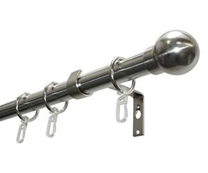 Gardinia - Juego de 1 Bola de 19 mm de diámetro, Acero, Aspecto de Acero Inoxidable