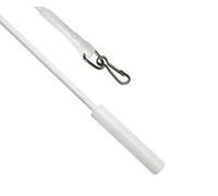 GARDINIA Juego de 2 Barras de Centrifugado para Cortinas y Cortinas, 125 cm, plástico, Color Blanco