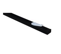 GARDINIA Juego de Barra de Cortina de Aluminio Lucy, Juego Completo con 1 Riel, Negro Mate, 160 cm
