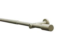 GARDINIA Juego de barras de cortina Elba, Juego completo incl. material de fijación, Barra de cortina, Longitud 120 - 210 cm, Metal, Champán