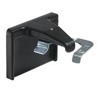 GARDINIA - Juego de Soportes Adhesivos para persianas, Placas Adhesivas para Montaje en Marco de Ventana, 2 Piezas, plástico y Metal, Color Negro