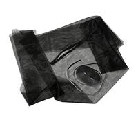 GARDINIA Mosquitera para ventanas de techo, cremallera en el área del mango de la ventana, mosquitera sin perforación, con cinta de velcro, se puede cortar a medida, gasa, 150 x 180 cm, color negro