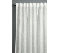 Gardinia Pañuelo con Cinta integrada, Cortina translúcida, Opaco, Zen Silence, Blanco Grano de arroz, 135 x 245 cm