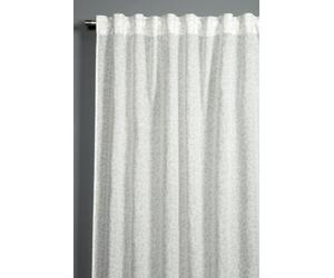Gardinia Pañuelo con Cinta integrada, Cortina translúcida, Opaco, Zen Silence, Blanco Grano de arroz, 135 x 245 cm