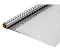 GARDINIA Película de Espejo estática, protección Solar y Visual, protección UV, Opaca, 100% PVC, 60 x 200 cm, Color Plateado