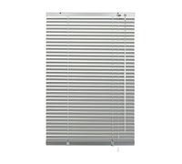 GARDINIA Persiana de aluminio, Privacidad, Protección contra la luz y el deslumbramiento, Montaje en pared y techo, todas las piezas de montaje incluidas, Persiana de aluminio, Plateado, 200 x 175 cm (WxH)