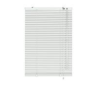GARDINIA Persiana de aluminio, Privacidad, Protección contra la luz y el deslumbramiento, Montaje en pared y techo, todas las piezas de montaje incluidas, Persiana de aluminio, Blanco, 90 x 175 cm (WxH)