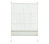 GARDINIA Persiana Romana con Soportes, Cortina Romana, Transparente, Todas Las Piezas de Montaje Incluidas, Persianas Romanas EASYFIX sujetadas con Dos rieles, Blanco, 90 x 140 cm (WxH)