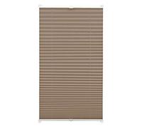 GARDINIA Persianas plisadas, Persiana plegable opaca, Todas las piezas de montaje incluidas, Persianas plisadas EASYFIX sujetadas con dos rieles, Topo, 65 x 130 cm (WxH)