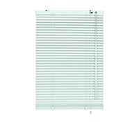 Gardinia Persianas venecianas de Aluminio, Visibilidad, protección contra la luz y el deslumbramiento, Montaje en Pared y Techo, Kit de Montaje Incluido, Estor Veneciano de Aluminio, Plateado/Blanco,