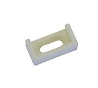 Gardinia portaequipajes para Pliegue Montaje, plástico, Blanco, 1.5 x 1 x 0.5 cm, 4 Unidades de Medida