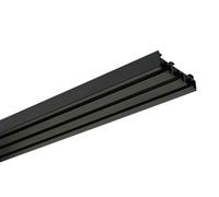 GARDINIA riel de Cortina de 3 rieles, Riel de Cortina para Montaje en Pared o Techo, para Cortinas correderas, Serie Atlanta, Aluminio, 160 cm, Negro Mate