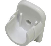 Gardinia - Rodamiento de Pared para Barras de vitra (ABS, 11 + 12 mm de diámetro), Color Blanco