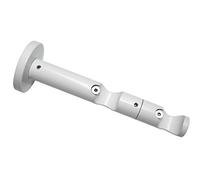 GARDINIA Soporte de doble combinación con placa de montaje de metal para barras de cortina, 2 pistas, Abierto, Todas las piezas de montaje incluidas, serie Chicago, diámetro 20 mm, Blanco